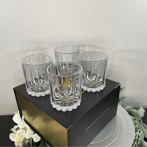 KANARS Hand Made Whiskey Glasses Set Of 4, Original Crystal New In Box